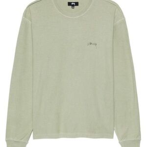 NWOT Authentic Stussy Green Lazy Long Sleeve T-Shirt Small